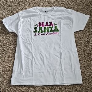 Hand Crafted Tee with Green and Red Graphic